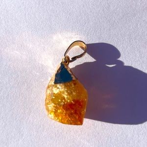 Citrine Crystal Pendant made in Maui Hawaii
